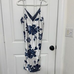 Lilac+London Satin Print Gown